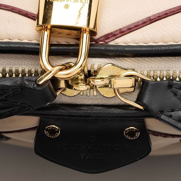 Louis Vuitton Lambskin Malletage Alma BB Satchel - Picture 9 of 16